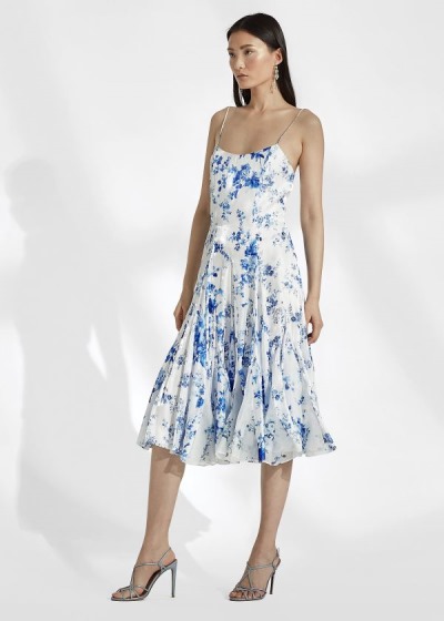 Vestido Ralph Lauren Denisa Floral Satin Mulher 92037-JRYM